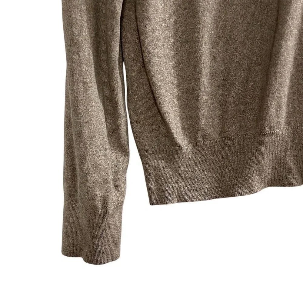 Banana Republic Men's V-Neck‎ Pullover Sweater Beige Silk Cashmere Blend Size M